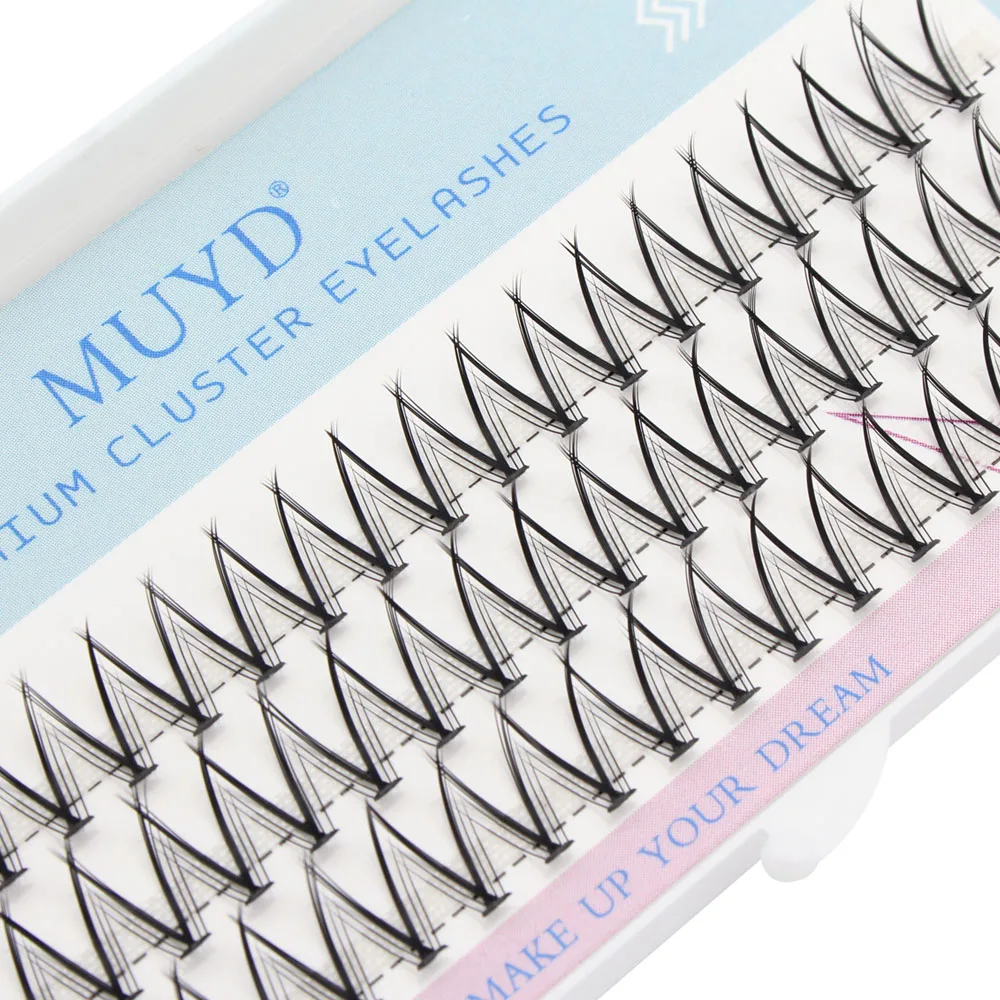 MUYD Russian Curl V Shape Pre-Fanned Faux Mink Eyelashes Fishtail Swallowtail Soft Silk Eyelash Extension False Eyelashes DIY