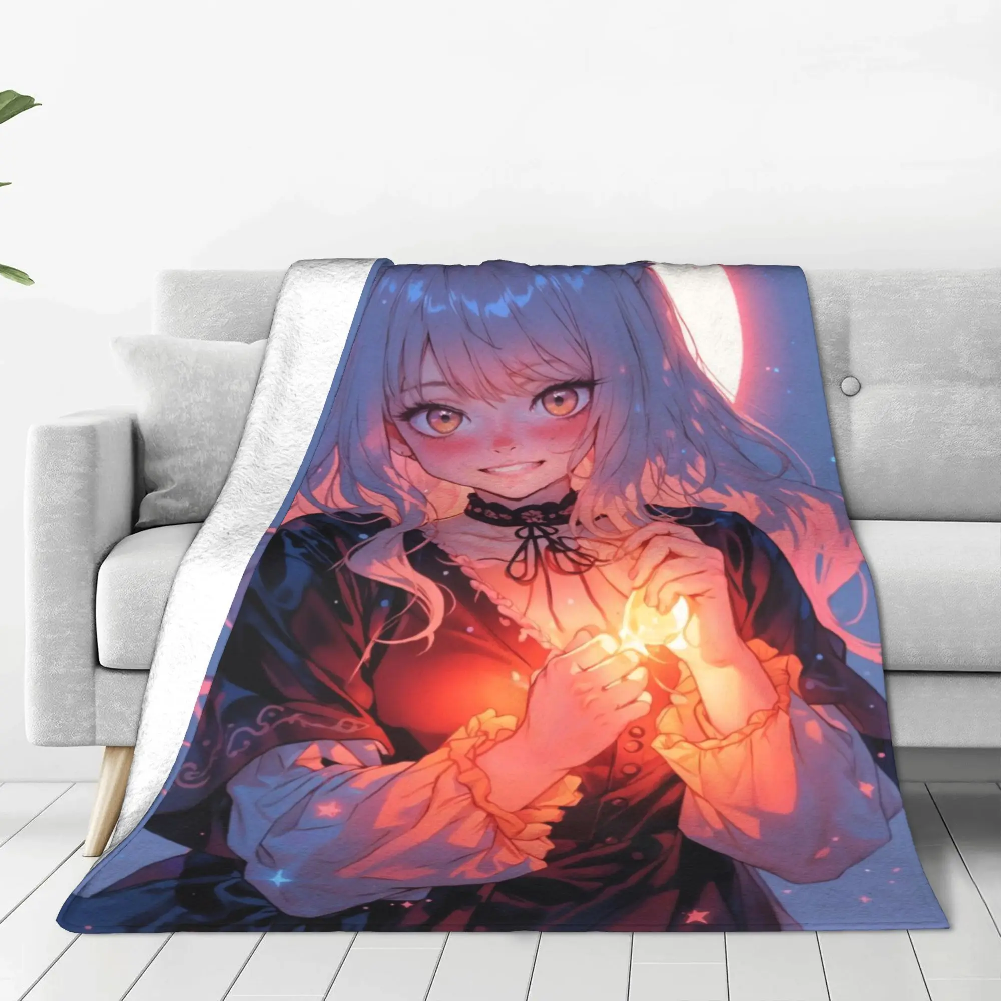 

Flannel Blanket Warm Soft Fluffy Adult Sofa Bed Throw Blanket for Living Room Comfortable Bedspread Outdoor Travel BL 106348