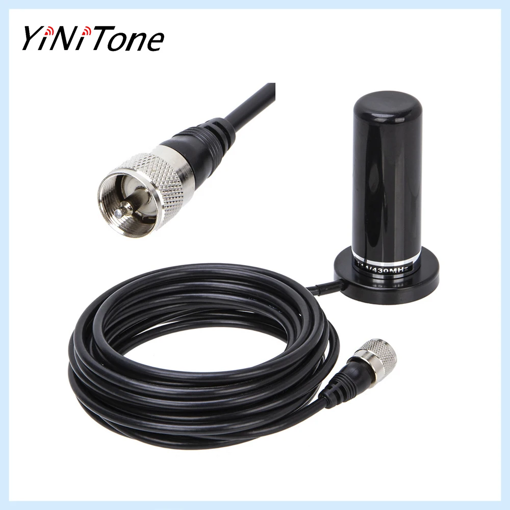 

PL259 UHF/VHF Antenna 5M RG58 Coaxial Magnetic Mount For BJ-218 QYT KT-8900D/7900D Radio