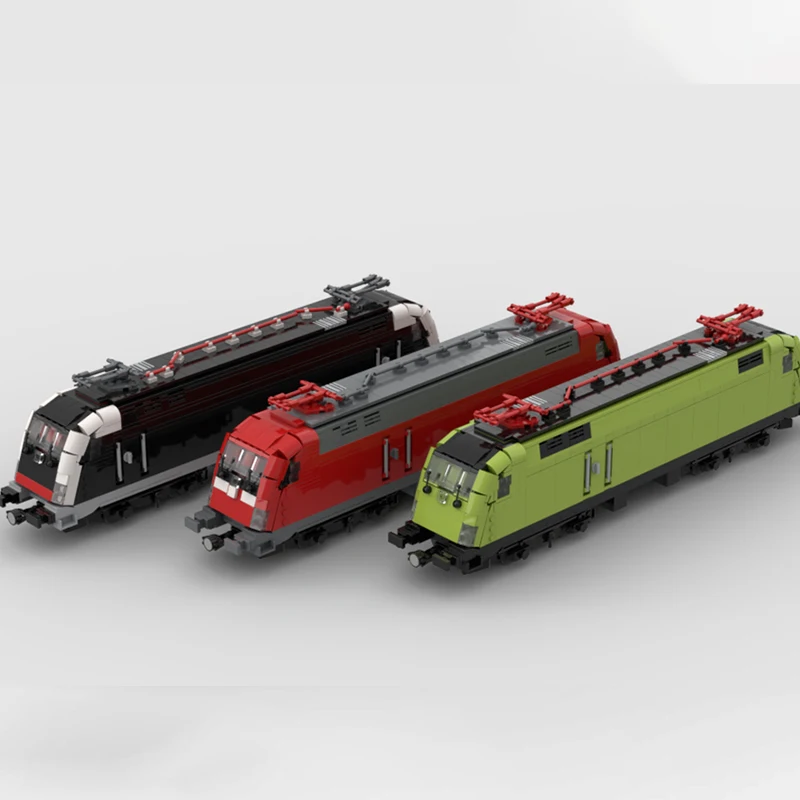 994 قطعة MOC الثور FlixTrain وحدات اللبنات لتقوم بها بنفسك قطار نموذج الإبداعية لعبة السكك الحديدية هدية تعليمية للأطفال