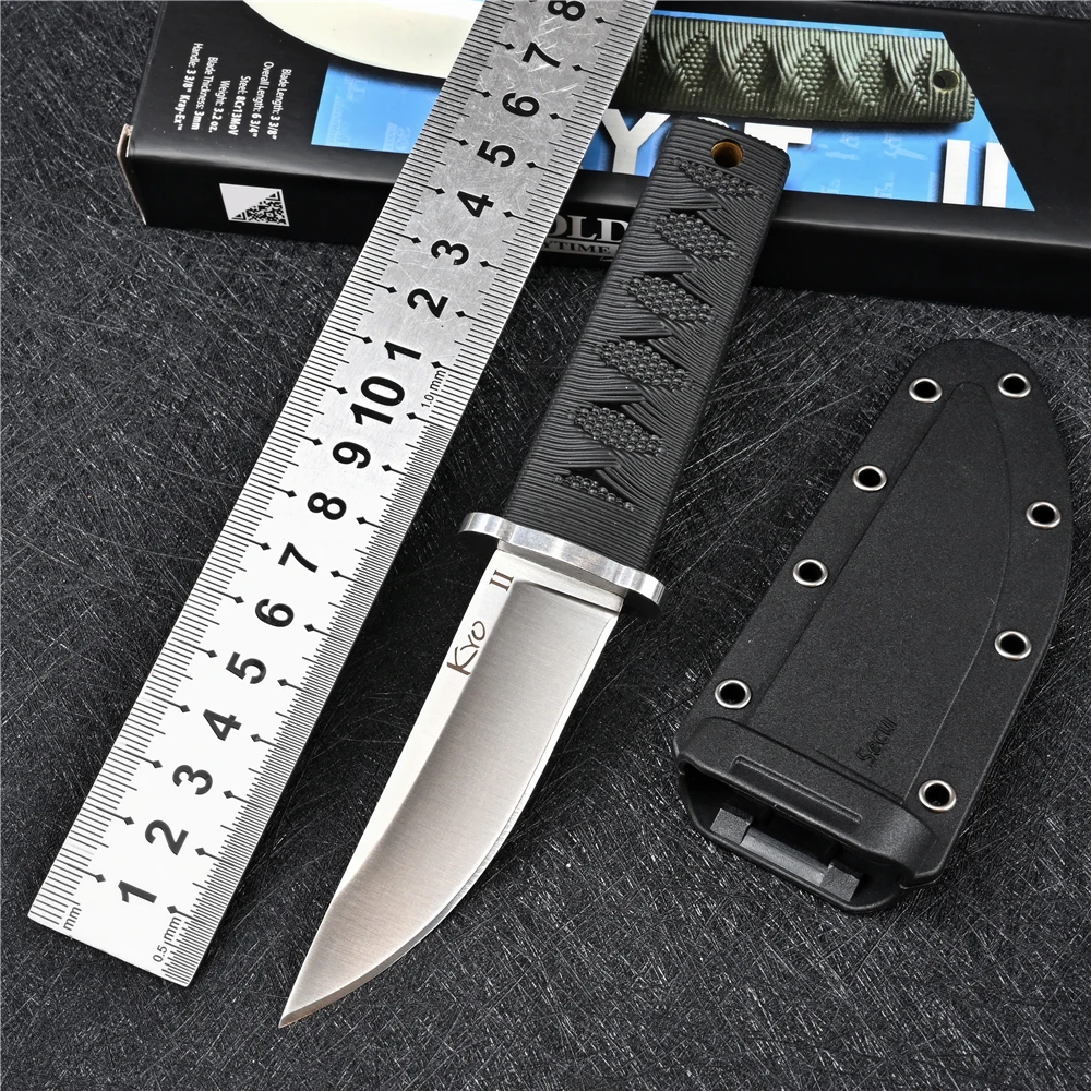 EDC Mini Samurai Combat Knife Outdoor Tactical Military Fixed Blade Self Defense Knives Hunting Multitool Survival Gear Tools