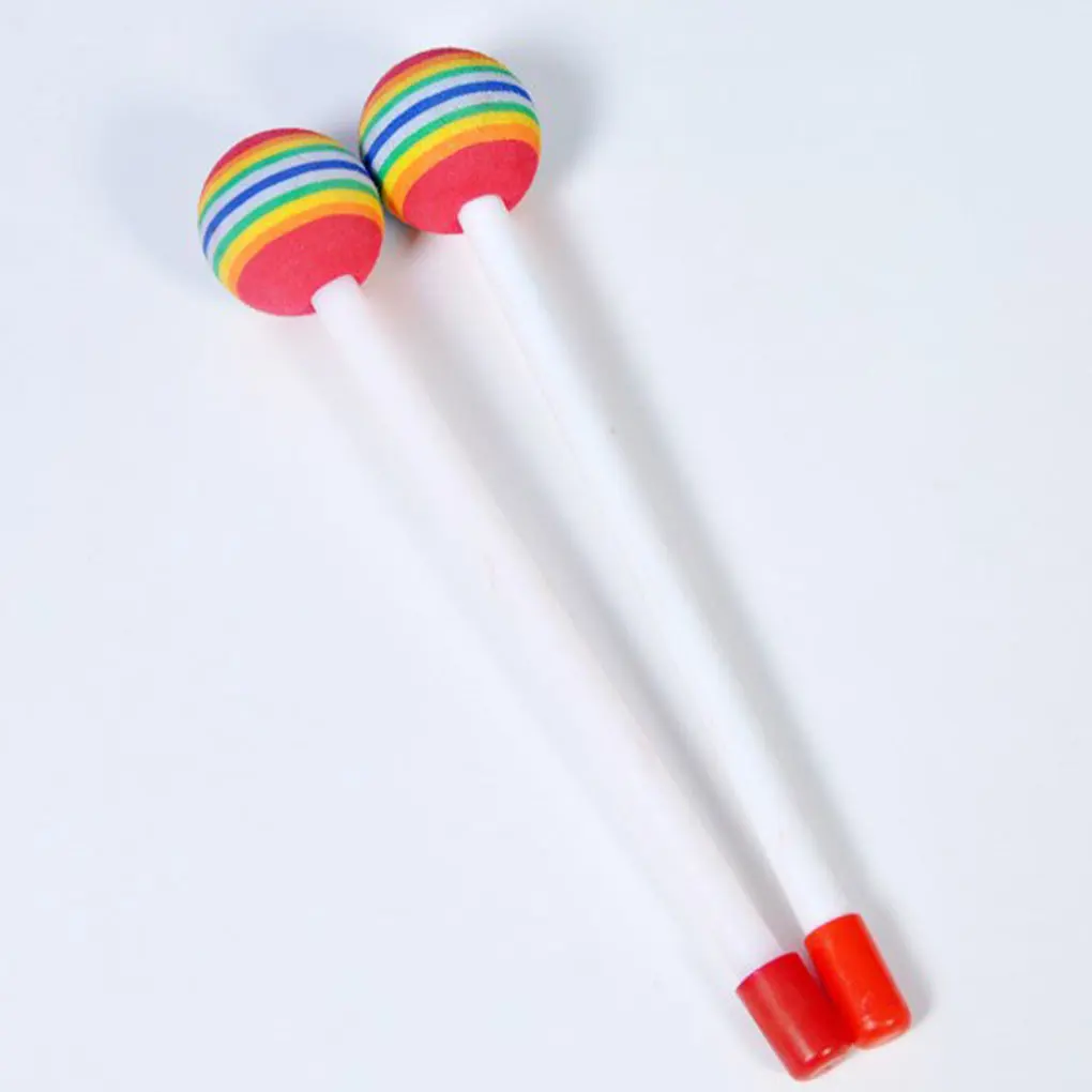 Colorfast And Odorless Wood Made Drumsticks For Xylophone Beater Safe For Kids For Toddler Toy Tempo Rainbow Accessory