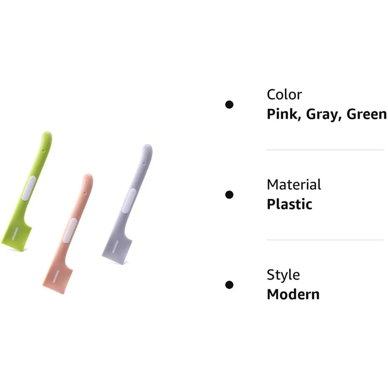 BAAG-3 عبوات من علب طعام الحيوانات الأليفة - مجارف مادة للكلاب والقطط، تصميم بمقبض طويل للسلامة، ألوان متعددة