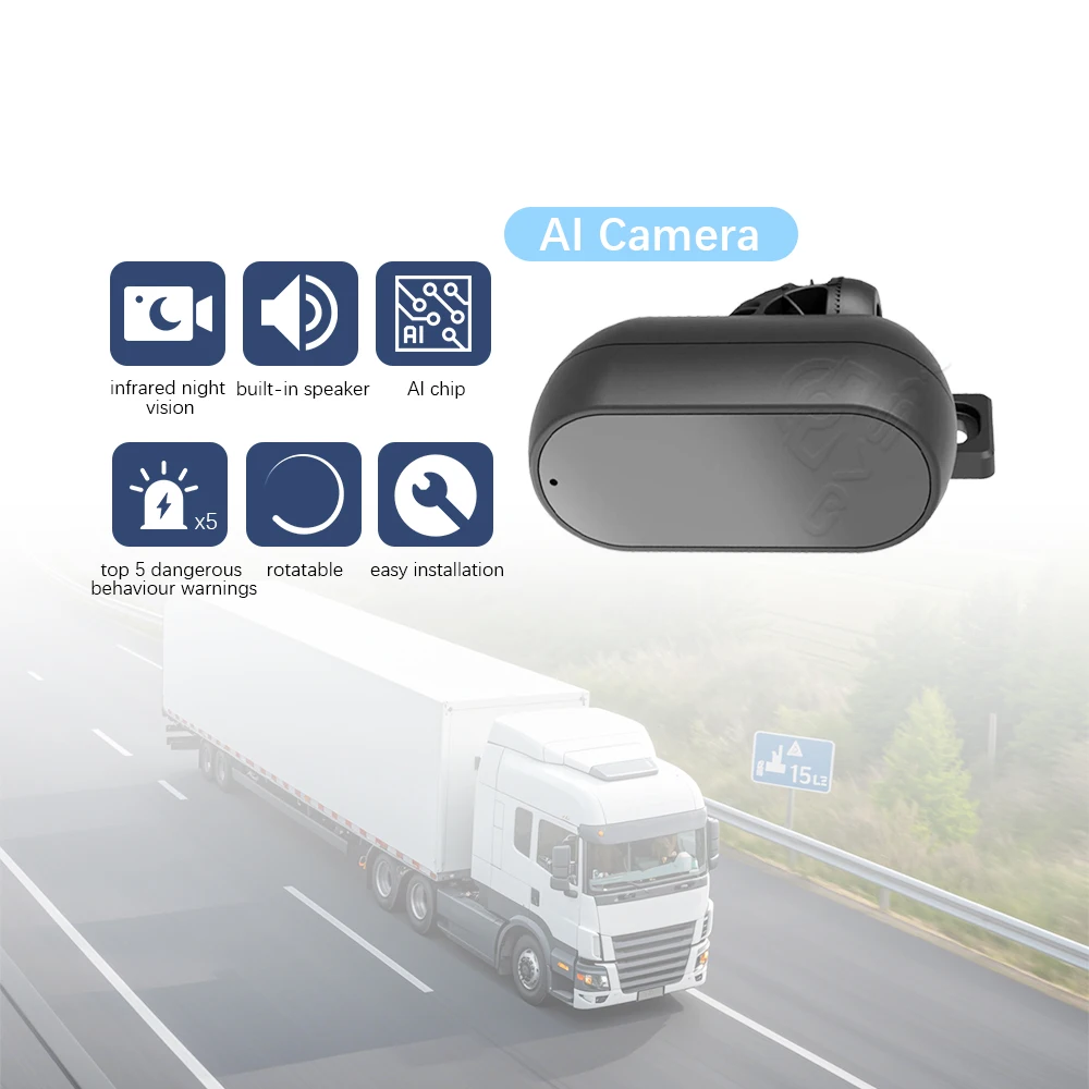 DMS AI asistente de conducción inteligente cámara de coche frontal AHD alerta de cansancio sistema de monitoreo de fatiga cámara de marcha atrás personalizada