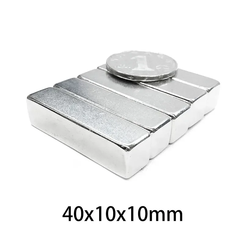 1/2/5/10/15PCS 40x10x10mm Thick Block Super Strong Magnetic Magnets N35 Quadrate Rare Earth Neodymium Magnet 40x10x10 40*10*10