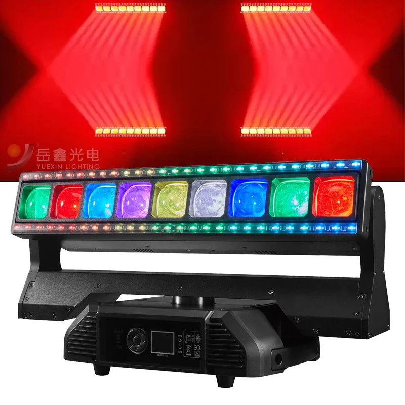 9x40W DJ Zoom Strobe Beam Light New Moving Head DMX Stage Equipment for Nightclub Disco Music bar