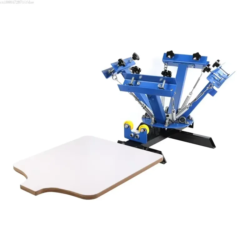 for 4 Color 1 Station Silk Screen Printing Machine 40x50CM T-shirt Press Making Carousel Printing Area