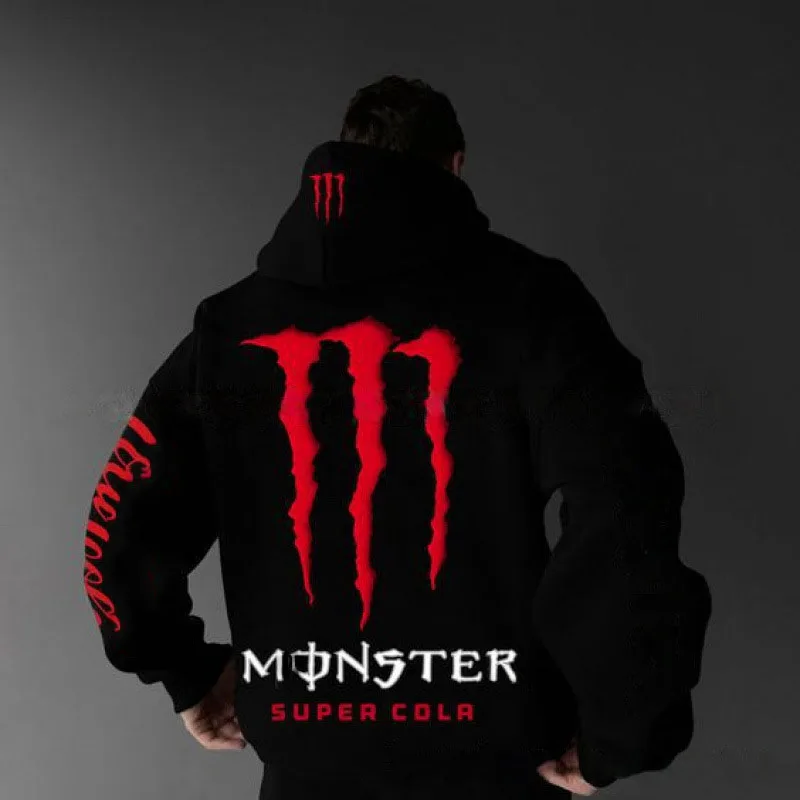 سترات Monster Energy للرجال والنساء، سترات هيب هوب عصرية للشارع، نسيج قطيفة ناعم لأسلوب شارع الهيب هوب الفاخر