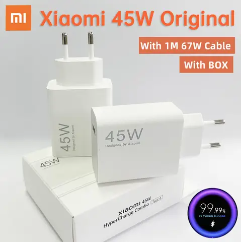 Original XIAOMI Charger 45W 33W Fast Turbo Charge Cable Usb C Travel Adapter Mi 11 10t Pro 10 11s Poco M7 X7 X5 X3 Redmi Note 15