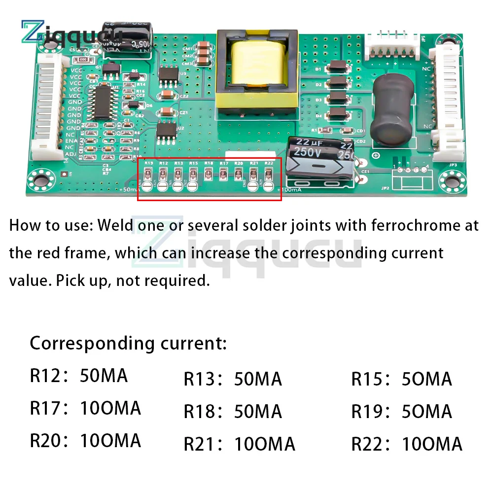 General Purpose LCD TV Backlight Board Below 65 Inches LED Boost Constant Current Board Driver Backlight High Voltage Board