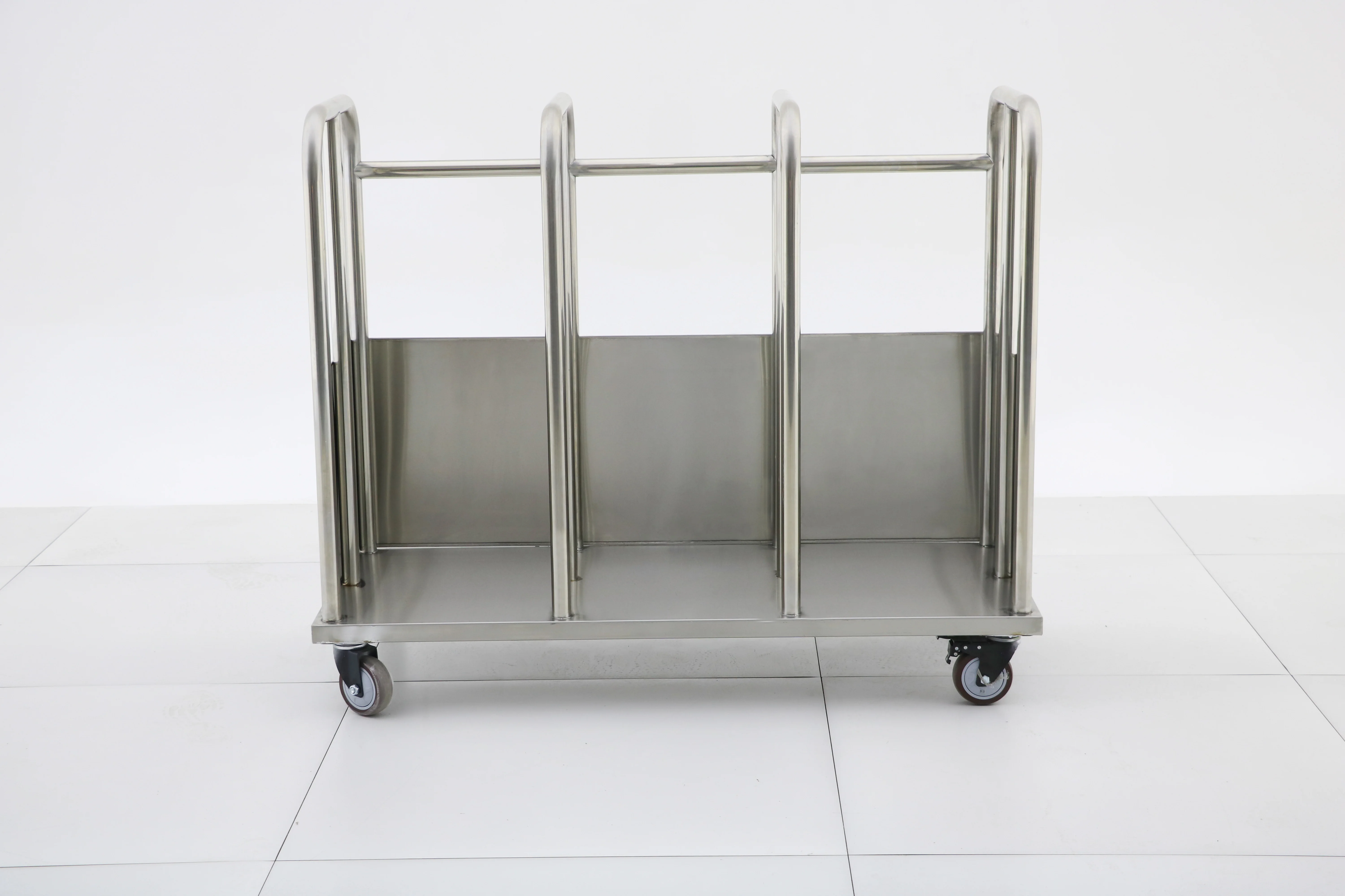 Steel Food Tray Cart Commercial Buffet Equipment Compartmented Stainless