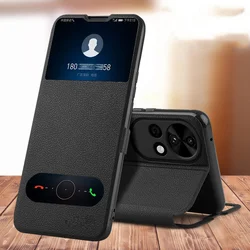 For Huawei Nova 13 Case Window View Stand Flip Cover for Huawei Nova 13 Pro PU Leather Protective Case Nova13 Anti Drop Shell