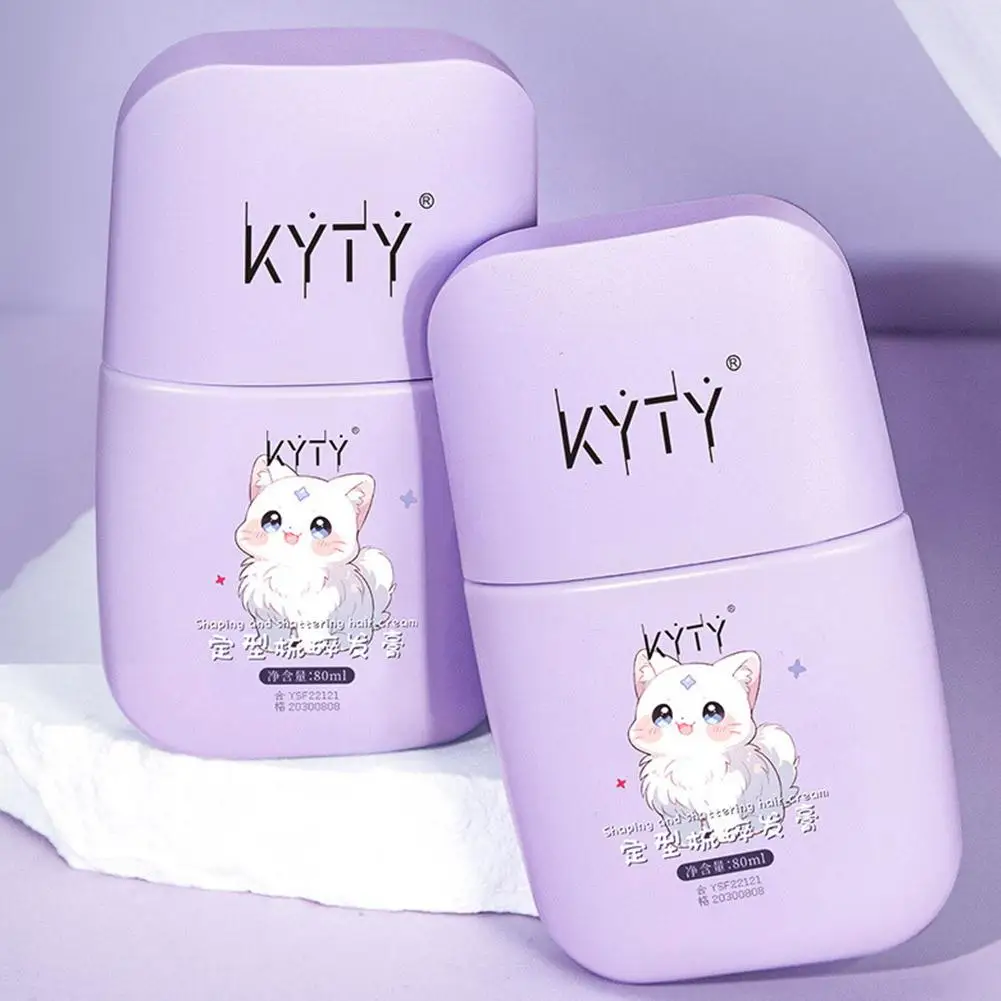 عصا شمع للشعر المستعار للنساء، كريم تشطيب الشعر المضاد للتجعد، شمع تصفيف الشعر طويل الأمد غير دهني المكسور X2P2 #5