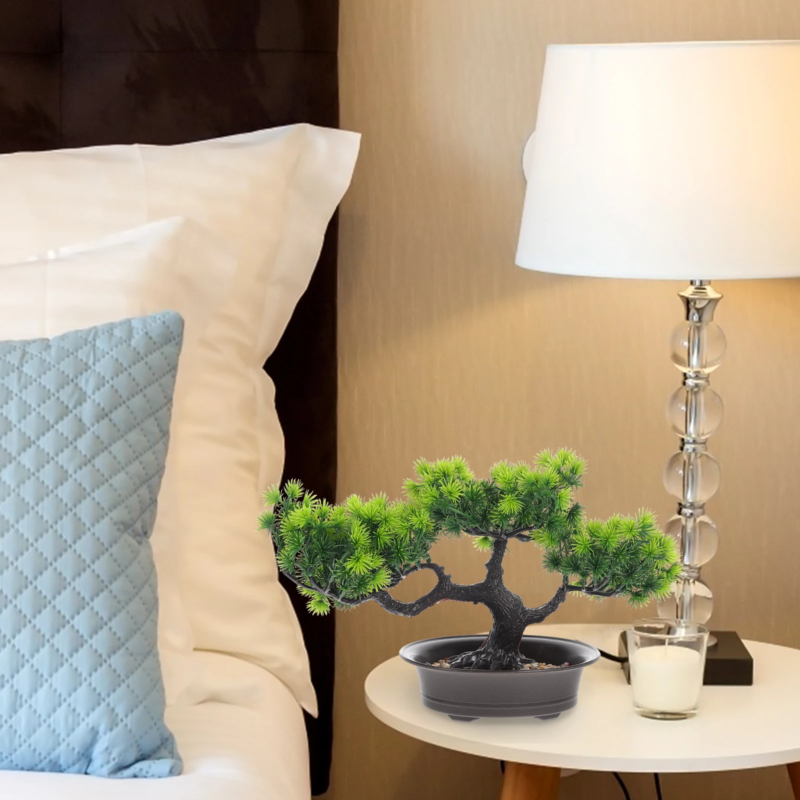 

Simulated Pine Tree Decoration Simulation Potted Plants Bonsai Household Artificial Plastic Decorative Faux