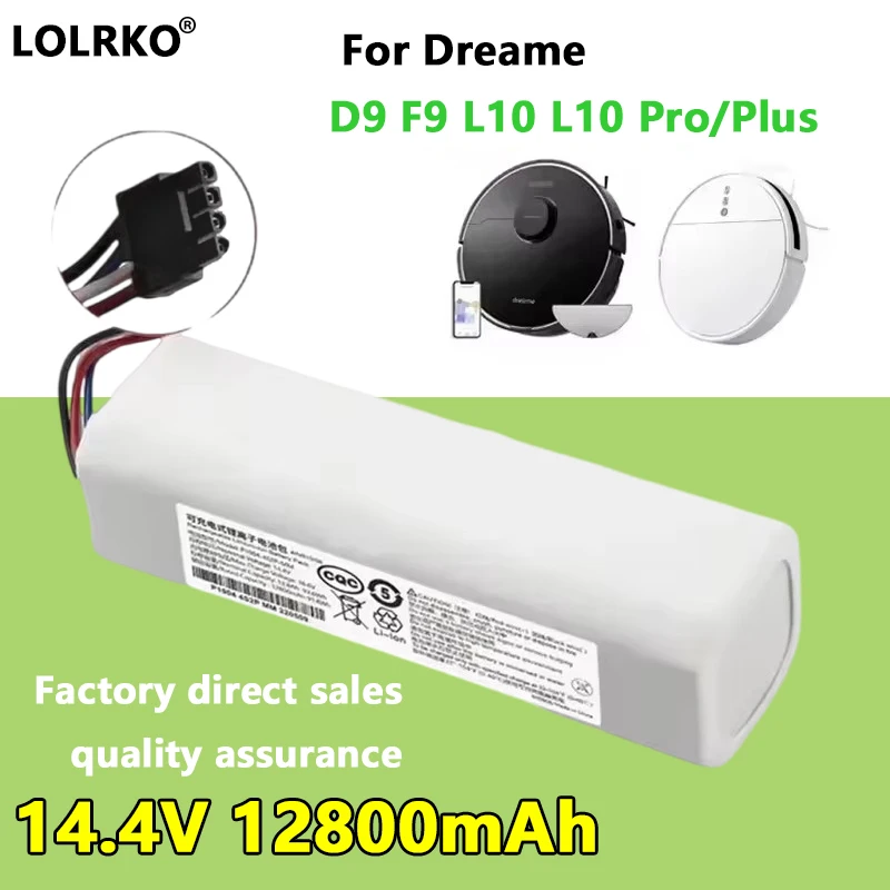 14.8V 6500mAh Battery for Xiaomi Mijia X10+PLUS B101CN OMNI 1S and Dreame F9 D9 L10 Pro Plus S10 S20 X10 Sweeping Mopping Robot