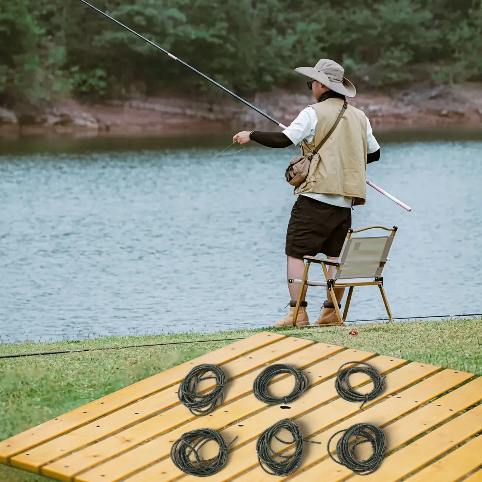 

Силиконовая трубка для карповой рыбалки 1,5 м, быстротонущая, предотвращающая запутывание, для изготовления оснасток Hair Rig