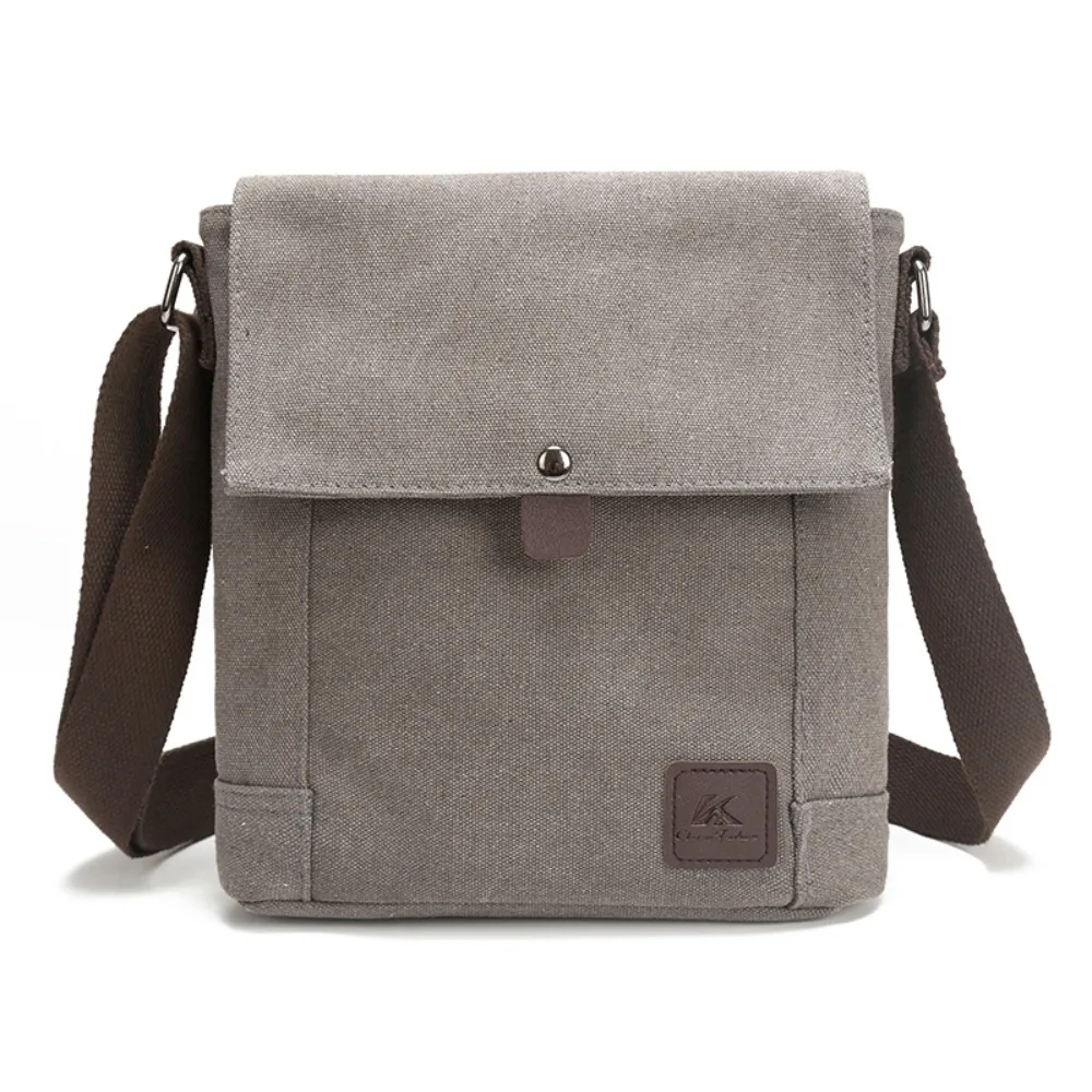 Fashion Canvas Crossbody Bag Square Korean Style Shoulder Bag Small Square Bag Casual Use