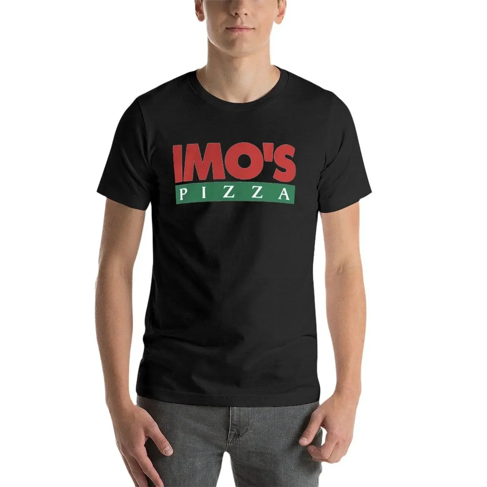 IMOs Pizza-Camiseta de diseño para hombre, ropa de calle, camisetas lisas de talla grande, camisetas gruesas