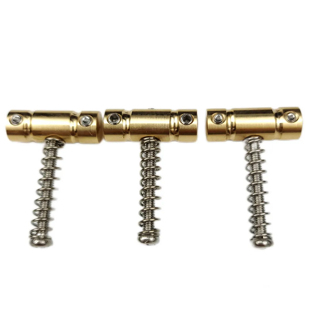 Wilkinson WTB 54mm Vintage-style Compensated Brass Bridge Saddles for TL Electric Guitar Bridge (Set of 3)