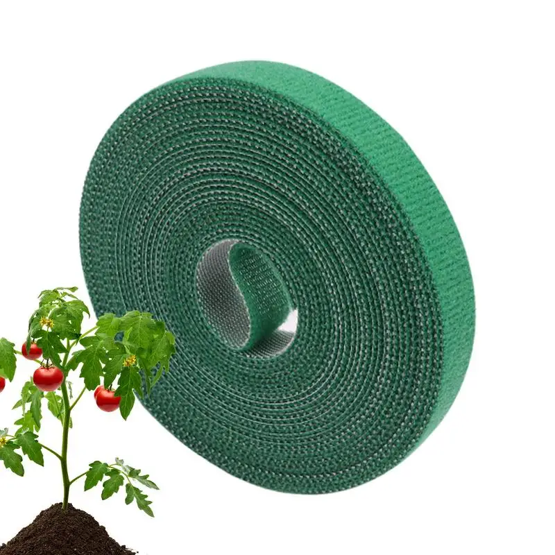 Plant Tape Self Adhesive Reusable .4 Ft X 0.59 Inch Nylon Garden Wire Ties For Indoor Outdoor Patio Plant Home Garden Supplies