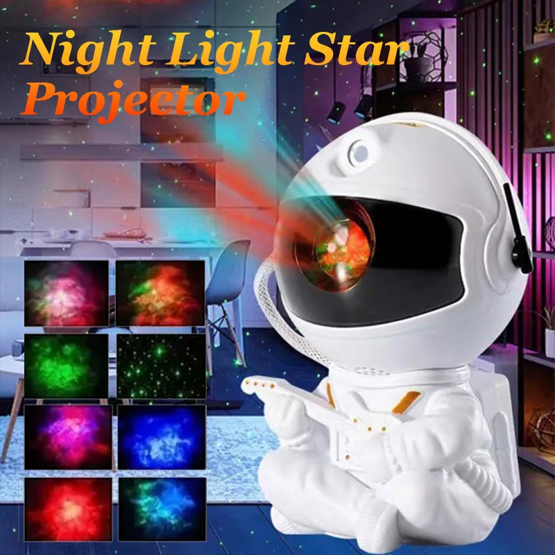 

Spaceman Laser Astronaut Starry Sky Projection Light Full of Stars Ambient Light Nebula Water Ripple Bedroom Projection Light