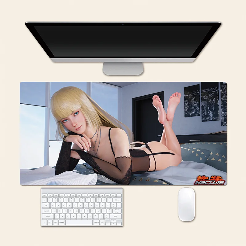 Emilie De Rochefort Tekken Anime Lili Large Mouse Pad Game PlayMat Creative Desk Mat Office Mousepad