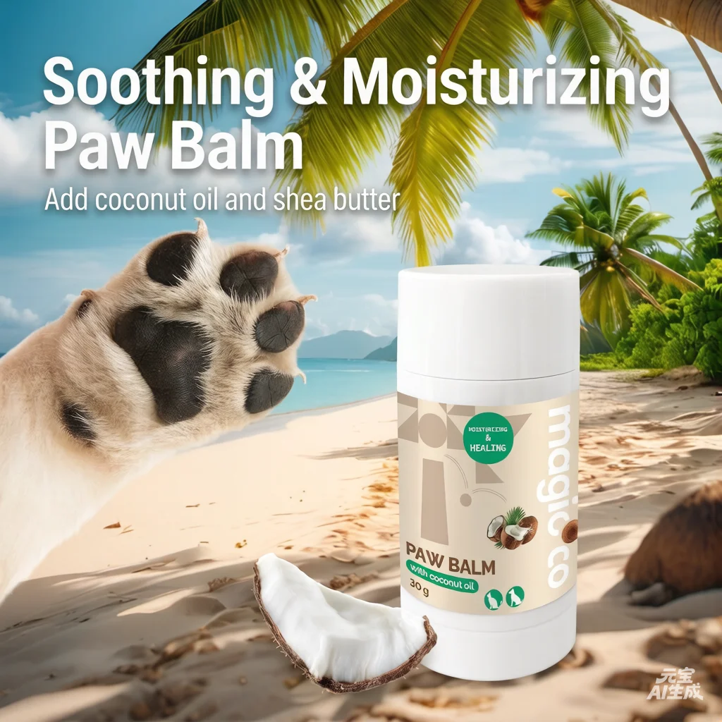 

Dog Nose and Paw Balm 30g Soothing and Moisturizing Paw Soother Balm with Coconut Oil Dog Paw Cream Cats Dogs Paw Protector