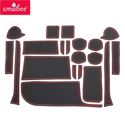 Smabee for Suzuki SOLIO D2 Anti-Slip Gate Slot Cup Mat Non-Slip Door Groove Pad Interior Accessories Rubber Coaster