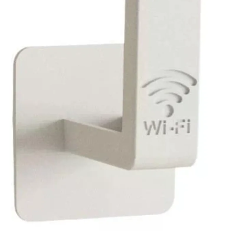 2pcs/set Wall‑Mounted Set‑Top Box Holder Drill‑Free Router Mounting Rack Practical Organizer With Auxiliary Hooks For Living Ro