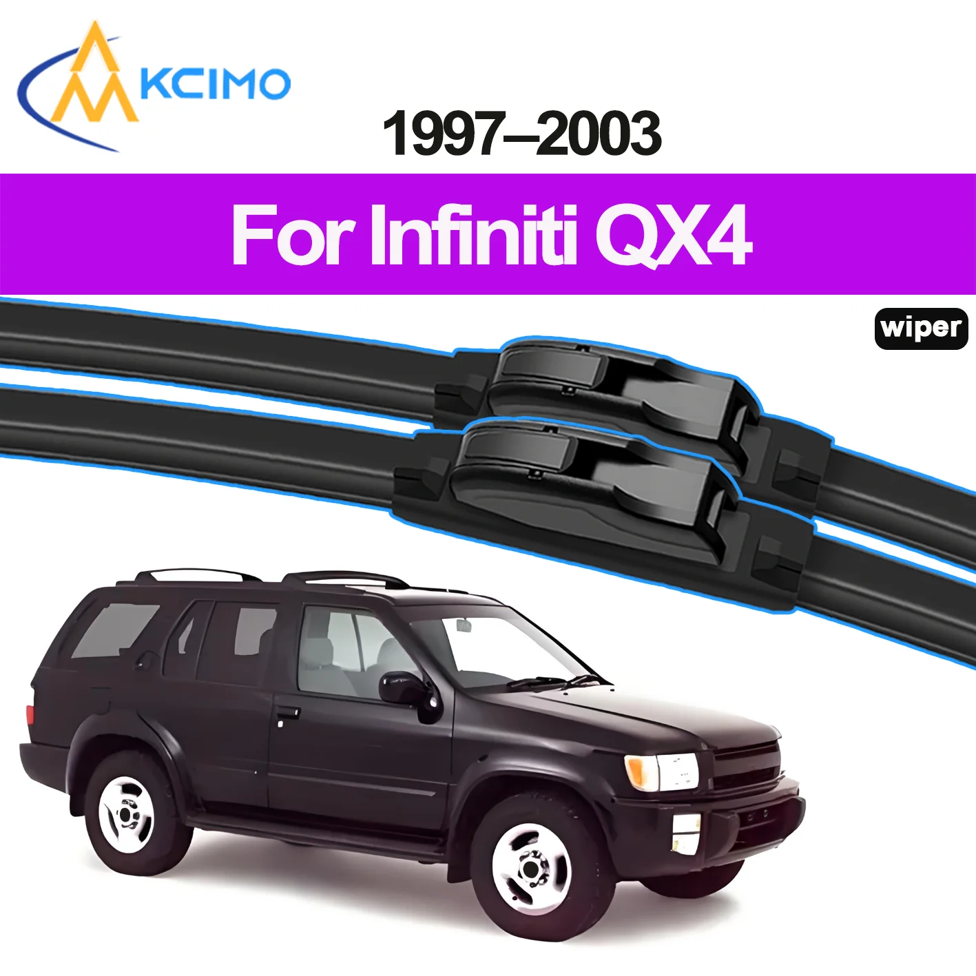 

2PCS HD Car Windscreen Wipers for Infiniti QX4 1997-2003 Nissan Pathfinder Nissan Terrano Regulus (Japan) Front Windshield Brush