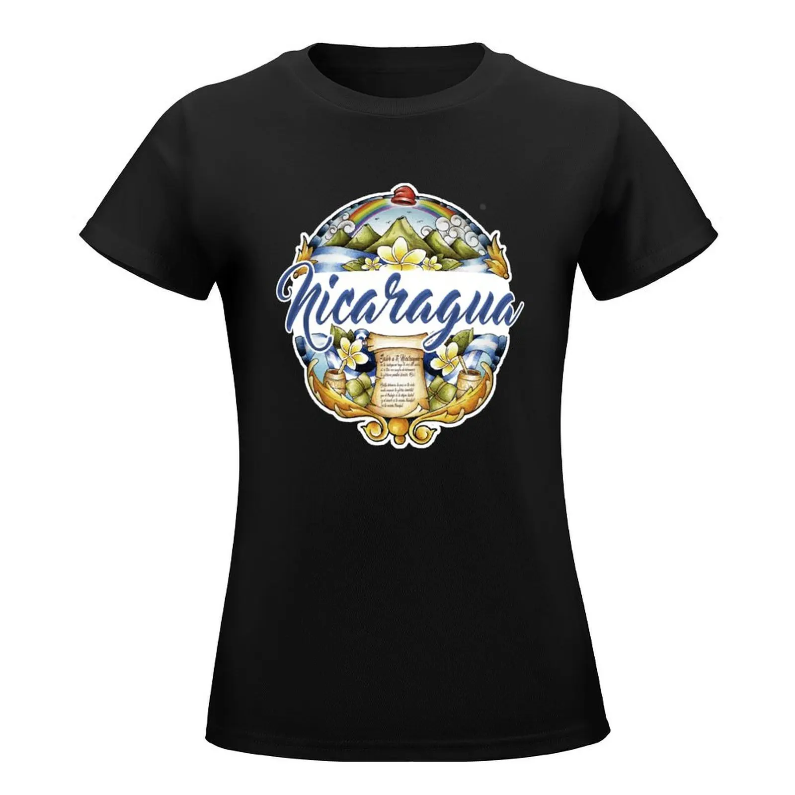 Hail to you Nicaragua T-Shirt kawaii clothes vintage Woman T-shirts