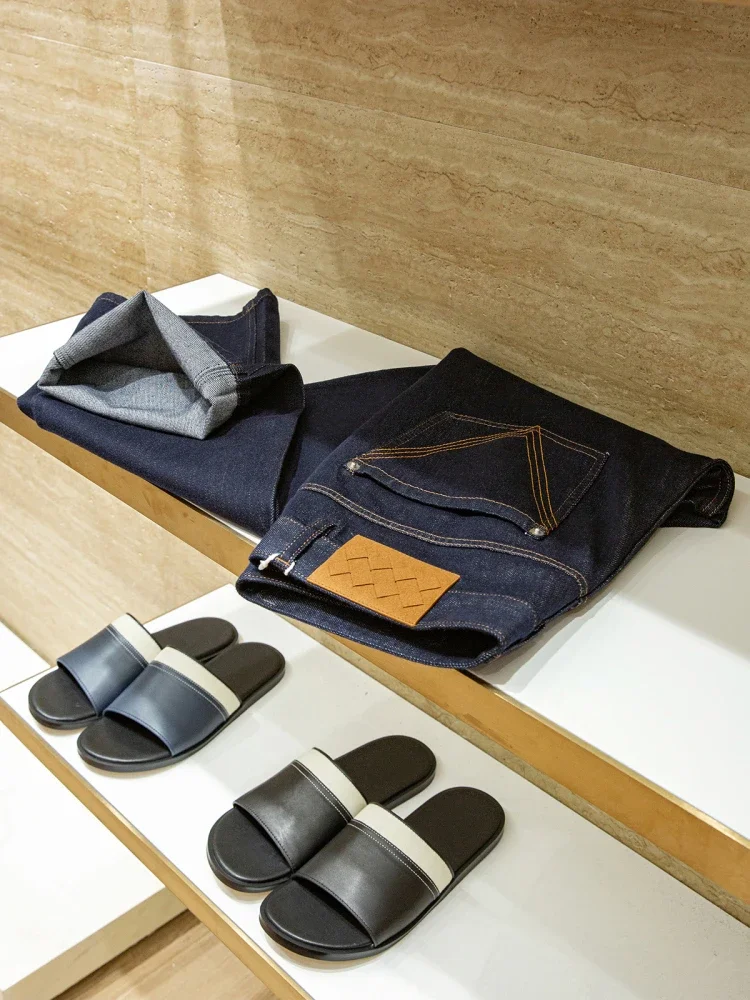 

Lyocell Cotton Blend Men's High Quality Original Cow Loose Straight Jeans