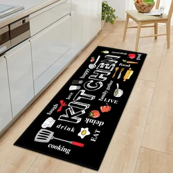Kitchen Floor Mats Entrance Doormat Hallway Rug Bedroom Living Room Flannel Carpet Memory Foam Rugs Bedroom Decoration