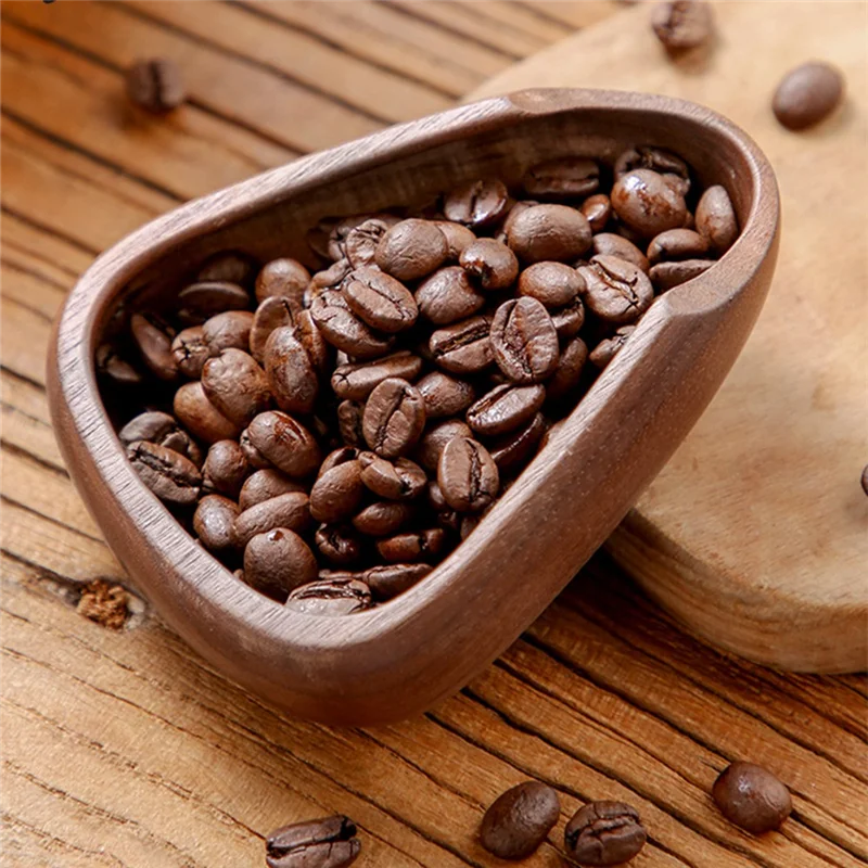 

2Pcs Coffee Beans Dosing Cup Weigh Coffee Bean Container Wood Weighing Container Coffee Scoop Coffee Bean Weighing Bowl-New