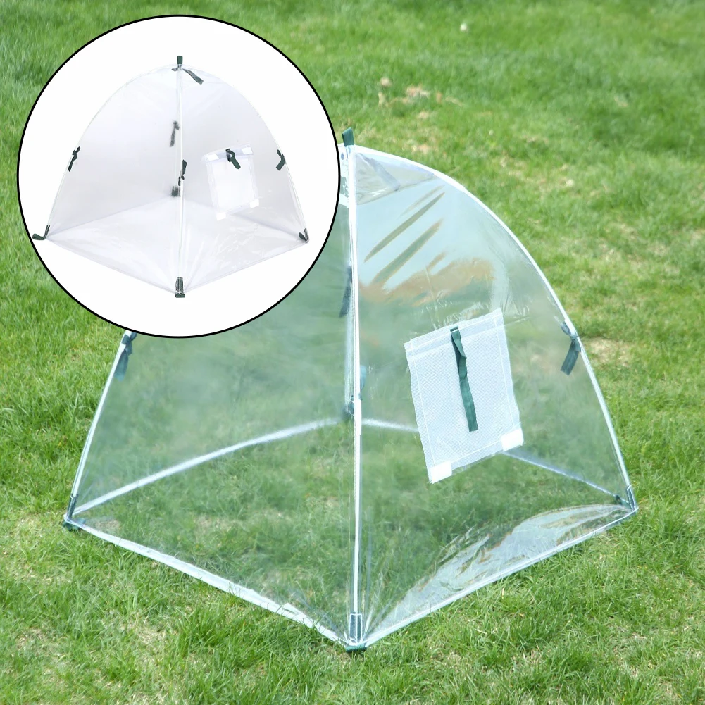 

1 шт. портативная крышка для теплицы для улицы сверхмощная палатка для зеленого дома с полиэтиленовой крышкой, простая в установке