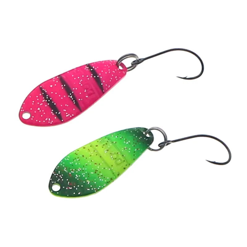 Fishing Lure 2.5g 3g  Mini Metal Spoon Area Trout Colorful Brass Copper Bait Freshwater Stream Tackle for Chub Perch Salmon