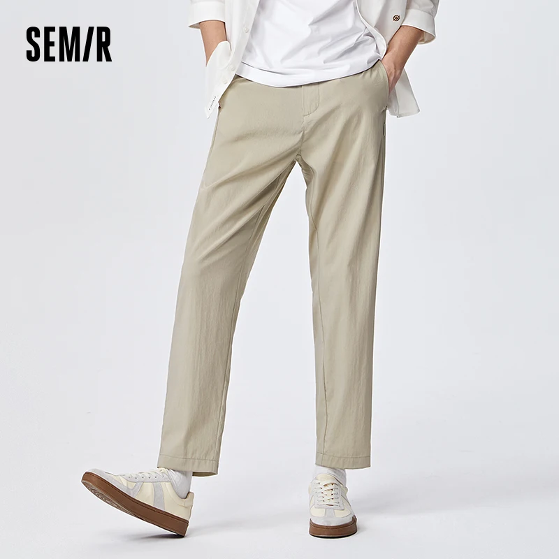 Semir Casual Pants Men Simple Daily Business Style 2023 Summer New Fashion Comfortable Pants Trend