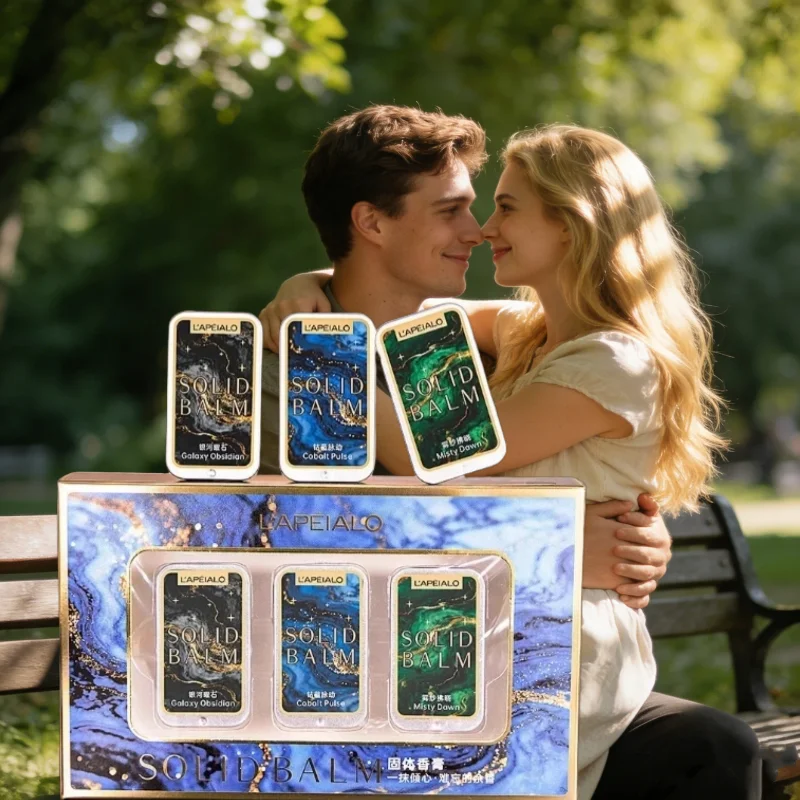 Brand Solid Perfume Set Unisex Longlasting Fresh White Peach Freesia Musk Woody Note Portable Perfume Daily Date Eau De Toilette