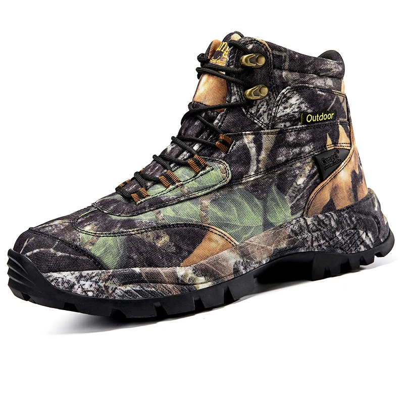 Men's Low-top Camouflage Shoes Waterproof, Wear-resistant And Non-slip Hiking Shoes