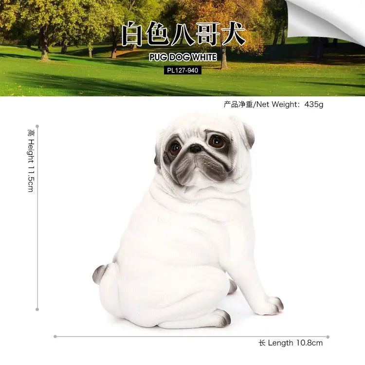 نموذج كلب حيواني محاكاة صلبة، كلب نابض بالحيوانات الأليفة، كلب هولندي، كلب فأس، لعبة أطفال زخرفة معرفية #4