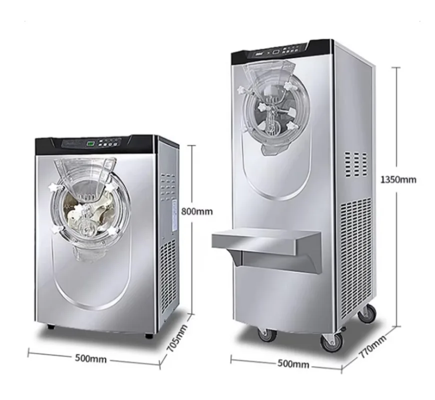 Vertical Automatic Commercial Ice Cream Maker, Soft Ice‑Cream Sundae Cone Machine With Quick Freeze Function