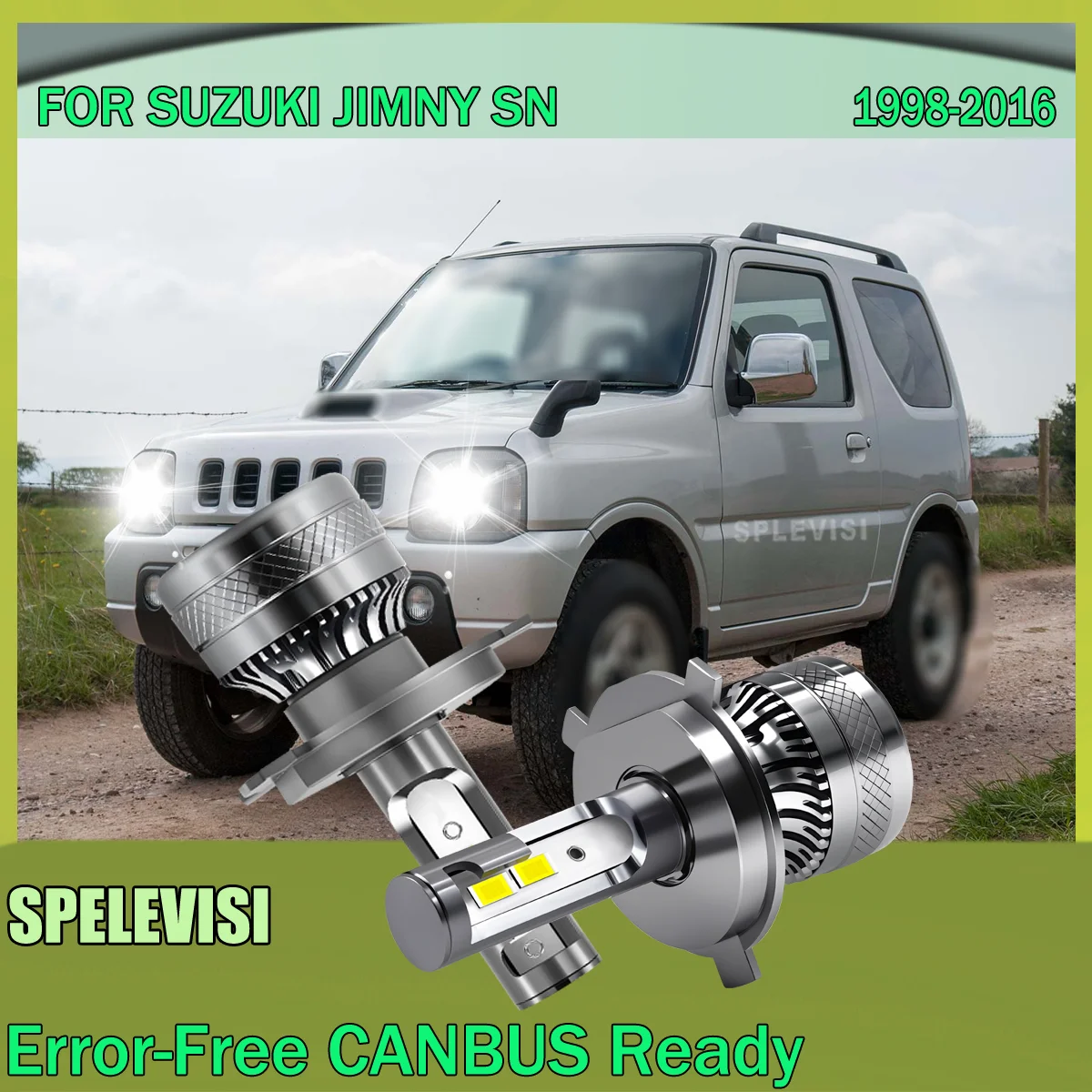 

H4 Car Light Bulbs High-Intensity 20000LM For SUZUKI JIMNY SN 1998 1999 2000 2001 2002 2003 2004 2005 2006 2007 2008 2009-2016