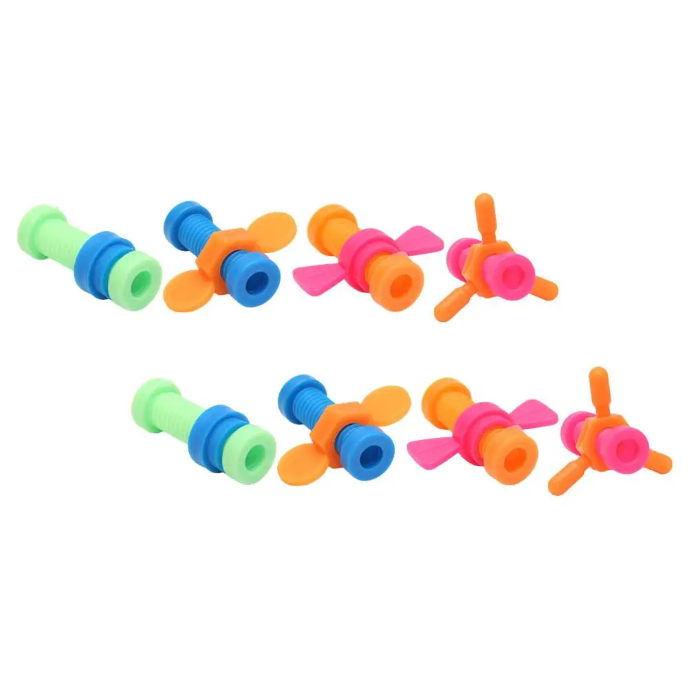 

8 Pcs Rotating Screw Toys ABS Lightweight Kids Educational Pressure Relief Storage Convenient Portable Fun