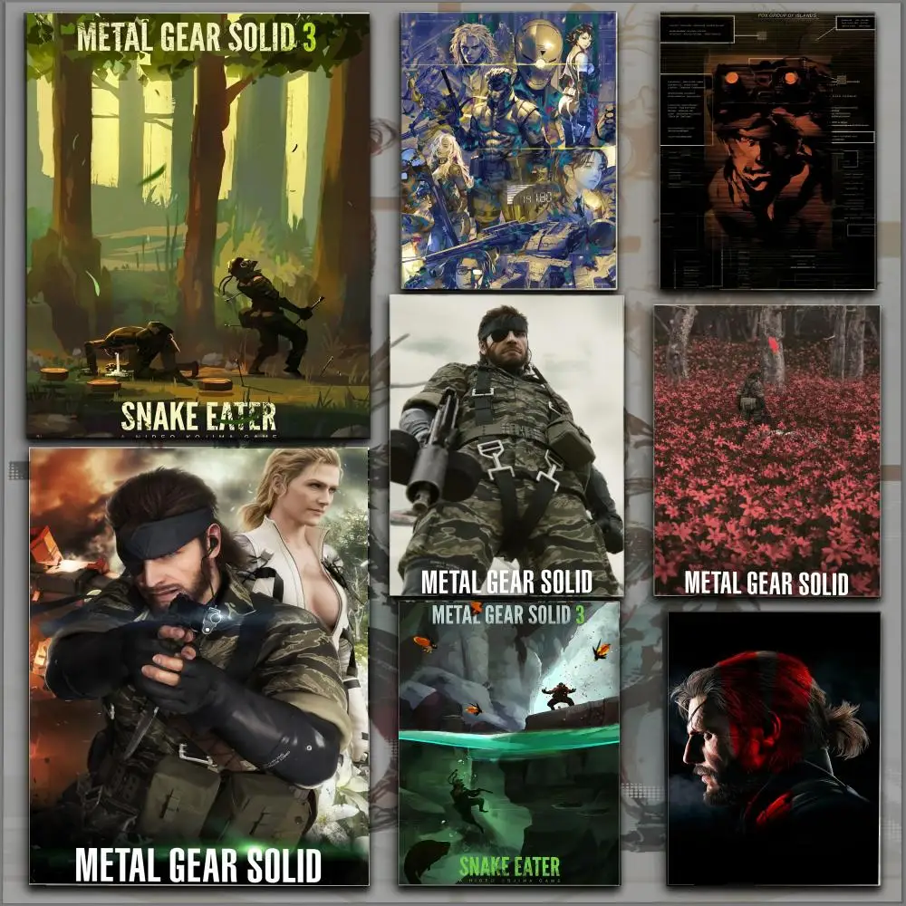 M-Metal Gear Solid3 Poster HD Anime Hot Theme Singer/OST/Movie-Waterproof Self-Stick Home Decor