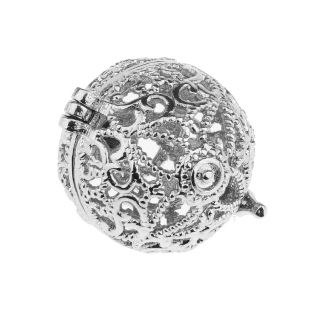 Essential Oil Perfume Pendant Copper Hollow Locket Charm Fashion Jewelry Pendant for DIY Diffuser Bracelets and Necklaces