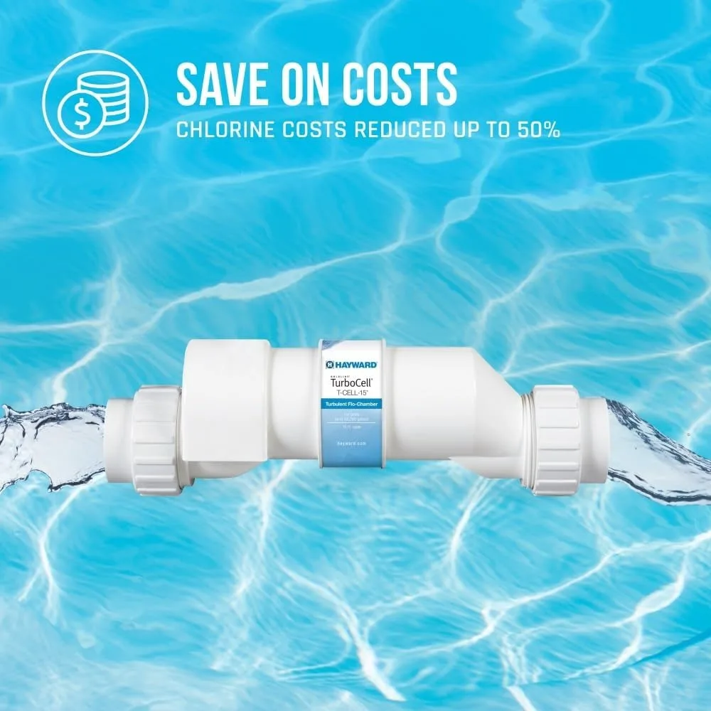 

15 TurboCell Salt Chlorination Cell for In-Ground Swimming Pools up to 40,000 Gallons