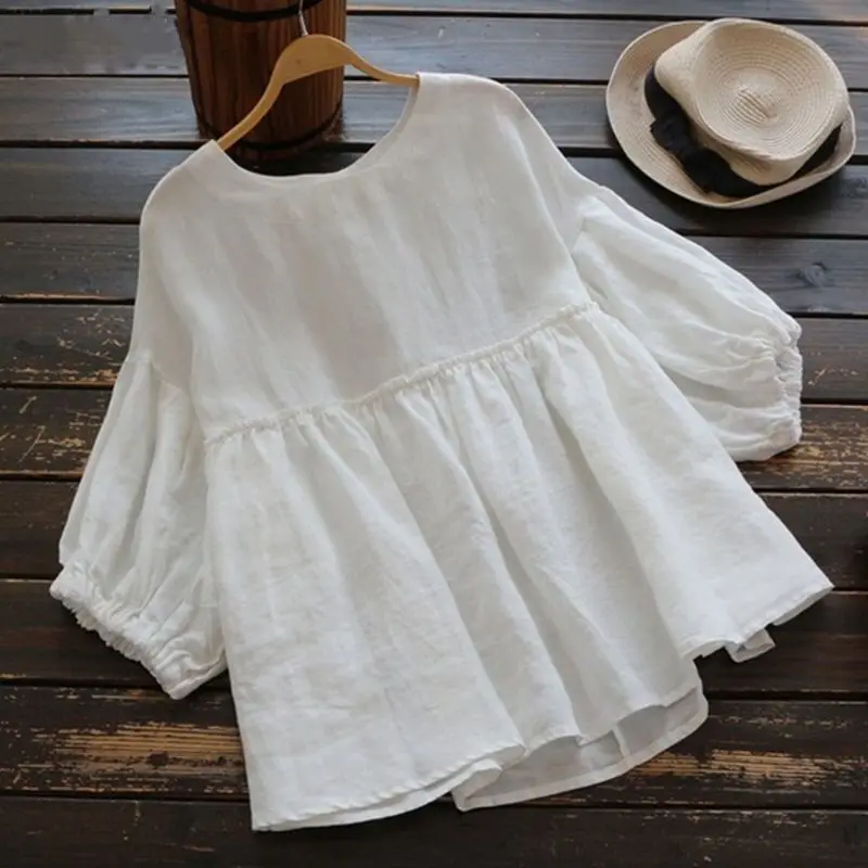 

New Oversized Women's Doll irts Large Quanti in Sto Commute Sle Lantern Sve Long Sve irt for Women Summer 2024