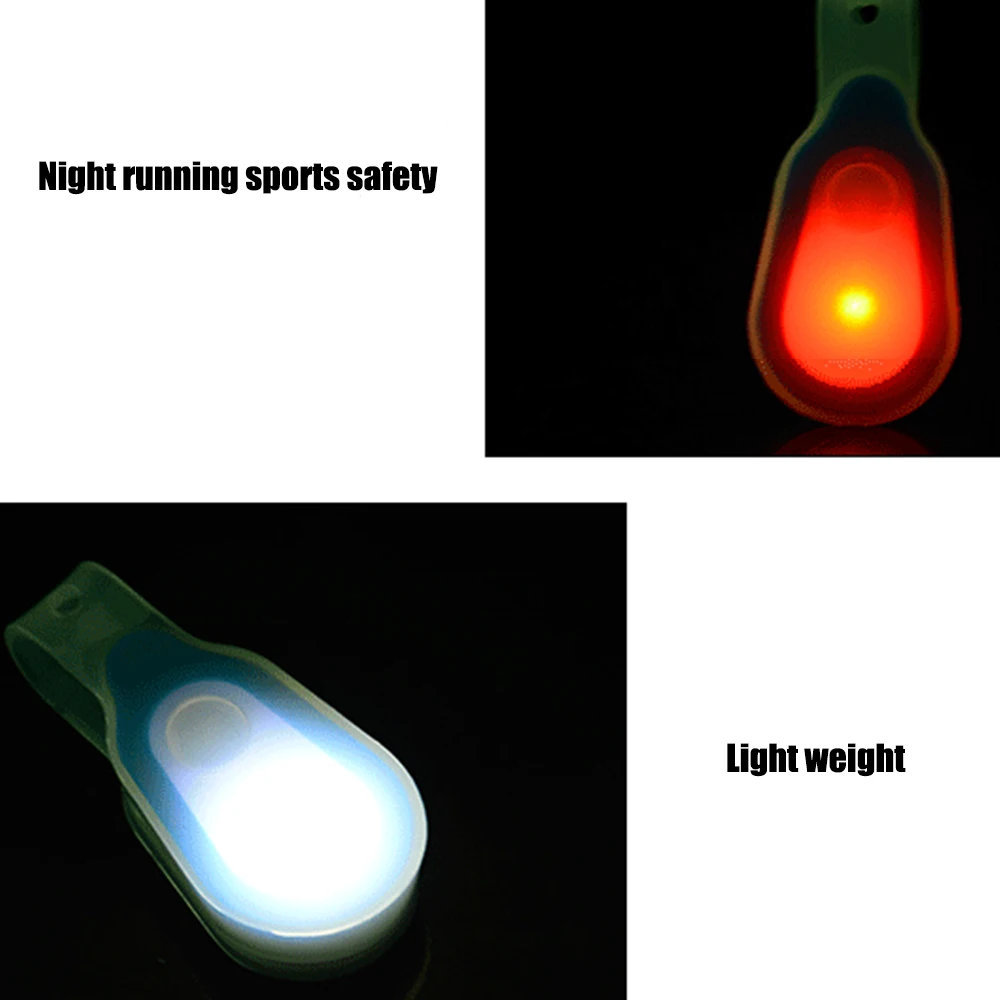 Outdoor Running Multifunctional Warning Light Night Running Light Hands-free LED Flashlight Clip On Clothing Magnet Night Light