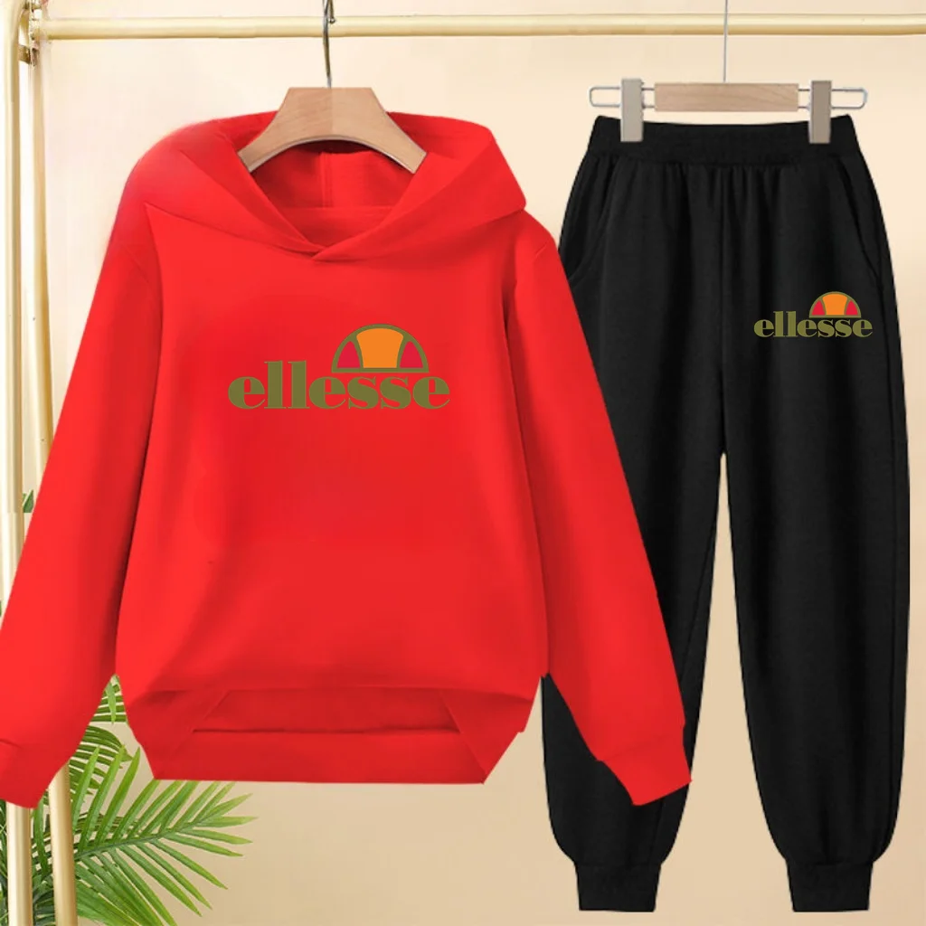 أطفال كلاسيكي قمة الموضة خطابات الملابس هوديي الفتيات Boy3-12Yrs بلوزات غير رسمية + السراويل قطعتين مجموعة الساحرة معطف الرياضة مجموعة #5