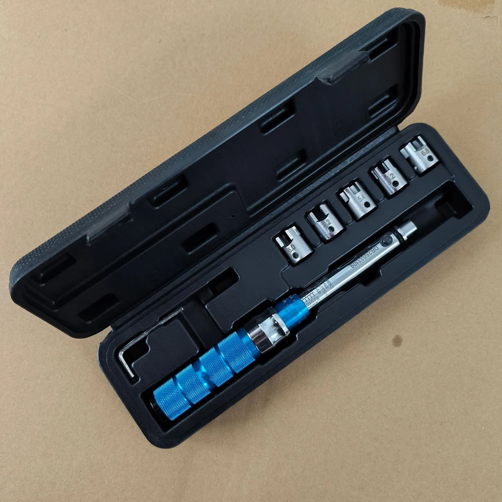 Spoke Torque Wrench Steel Torque Wrench Set 2-10 NM Spoke Tightening Torque Tool Precise Torque Spanner for Motorcycle